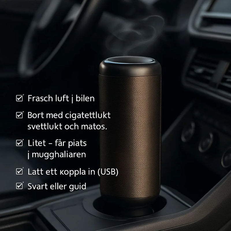 Vindren Billuftrenare med funktionerna i punktform